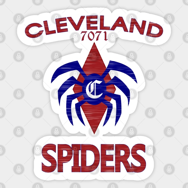 Cleveland Spiders Vintage Baseball Fan Gift Idea Sticker for Sale