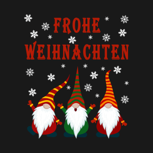 Gnomes Funny Pajama Cute Christmas Gift Holiday Style Frohe Weihnachten T-Shirt