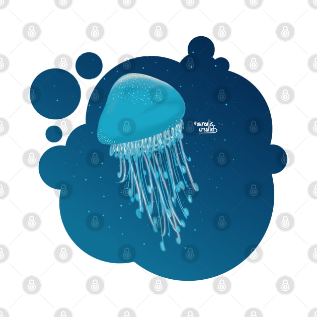 glowing jellyfish by Aurealis