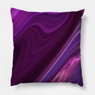 Abstract Purple Liquid 4 Pillow