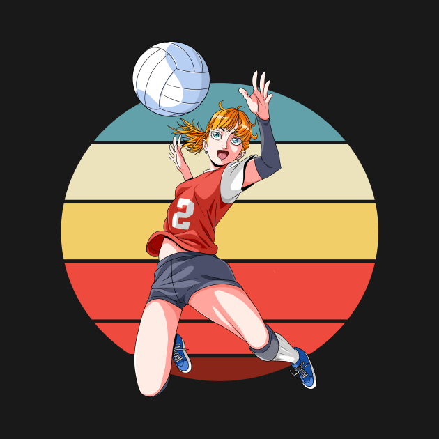 Volleyball Girl Player Female Love Sports by Noseking