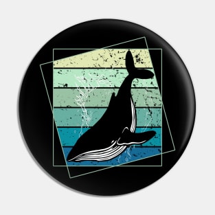 Retro Killer Whale Pin