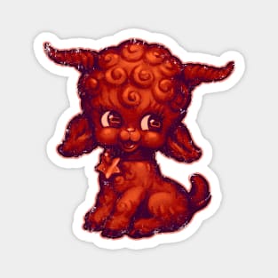 Baby Baphomet in Red Magnet