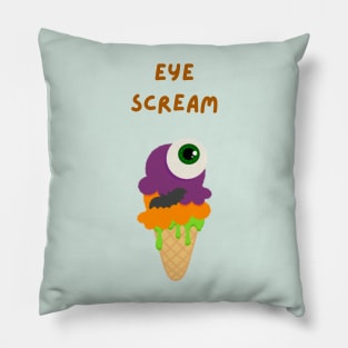 Halloween Eye Scream Ice Cream Pillow