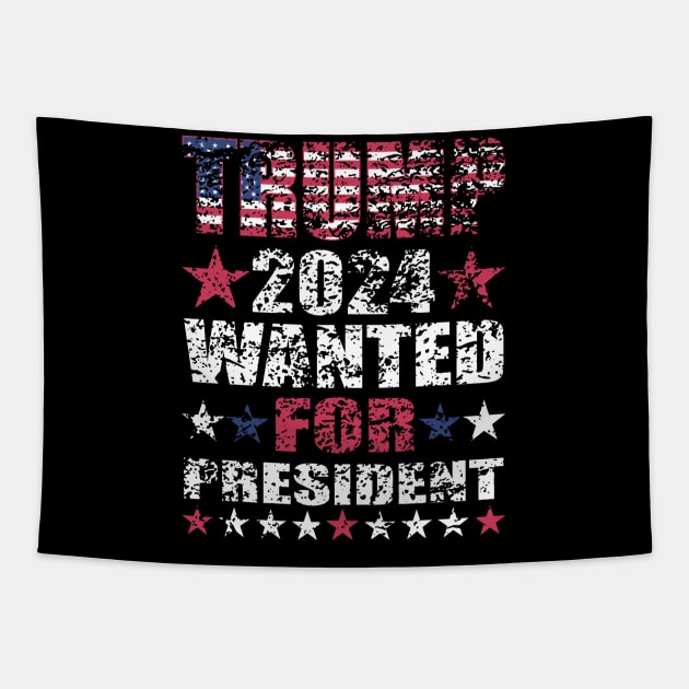 WANTED FOR PRESIDENT Tapestry by Nolinomeg