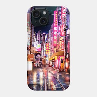 Japan Night Street Phone Case