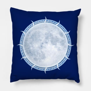 Grunge Moon Pillow