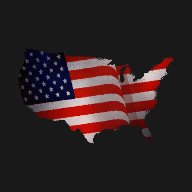 US Flag by Aim For The Face