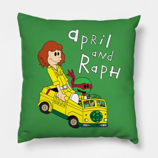 April & Raph Pillow