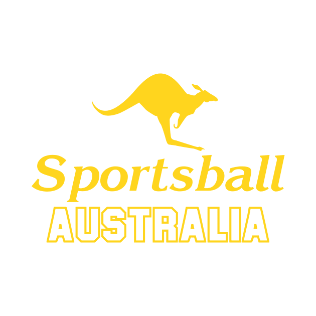 SPORTSBALL AUSTRALIA Caddy Yellow by Simontology