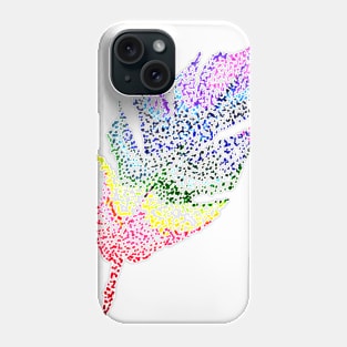 Rainbow Dot Feather Phone Case