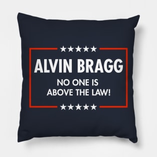 Alvin Bragg - No One is above the Law! (blue) Pillow