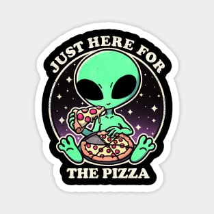 Aliens loves pizza Magnet