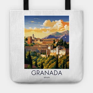 A Pop Art Travel Print of Granada - Spain Tote