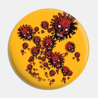 Zombie COVID Swarm Pin