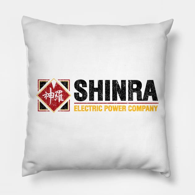 Shinra Electric Power Company (Variant) Pillow by huckblade