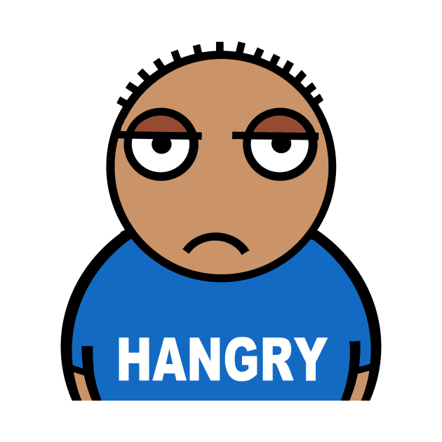 Hangry. hungry AND angry by Cheeky Greetings