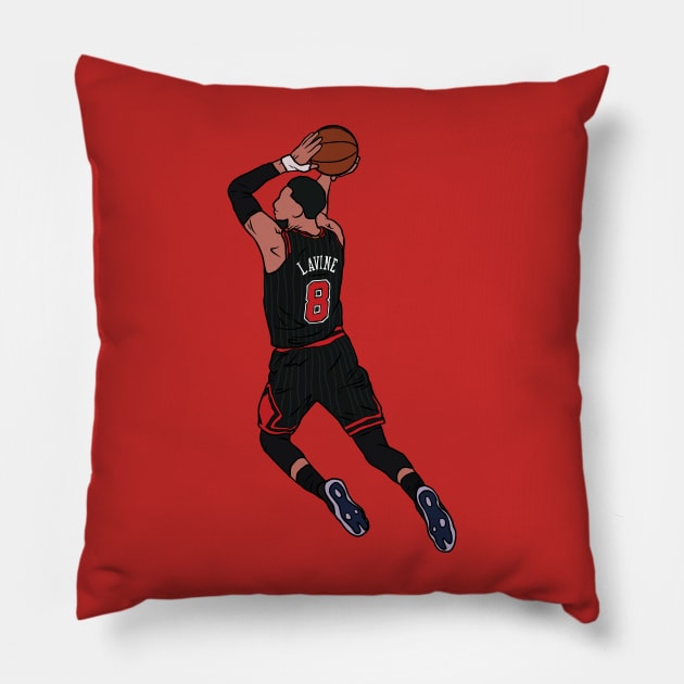 Zach LaVine 360 Dunk Pillow by rattraptees