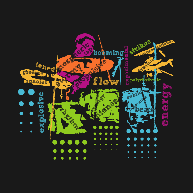 Fancy Drummer Typographic Style by jazzworldquest