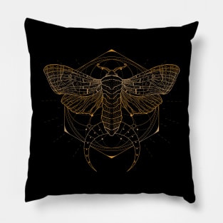 Satin Moth | Crescent Moon Pillow