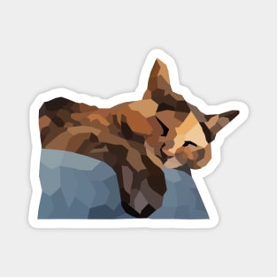 Tortie Low Poly Magnet