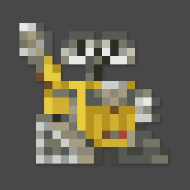 WALL-E low-res pixelart by JinnPixel