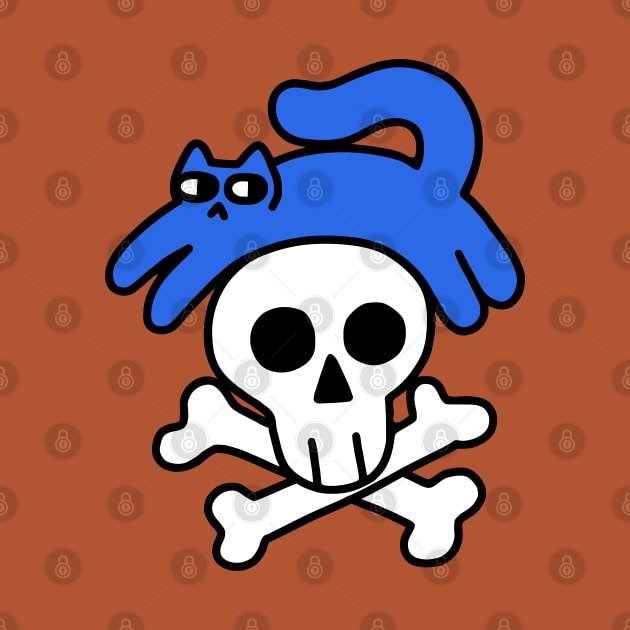 Cat And Skull And Crossbones by obinsun