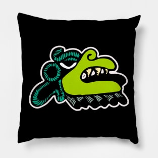 The Aztec bird monster head Pillow