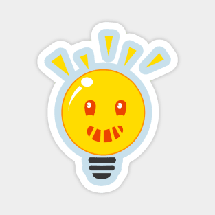 Shiny Light Bulb Magnet