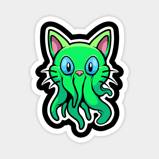 Cthulhu Kitty Magnet by Crossroads Digital