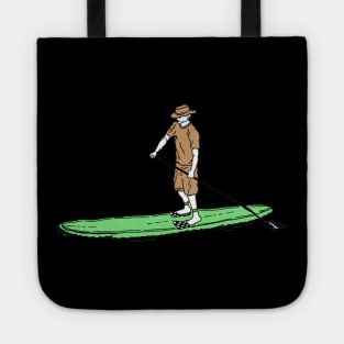 Paddle Boarder Vintage Illustration Tote