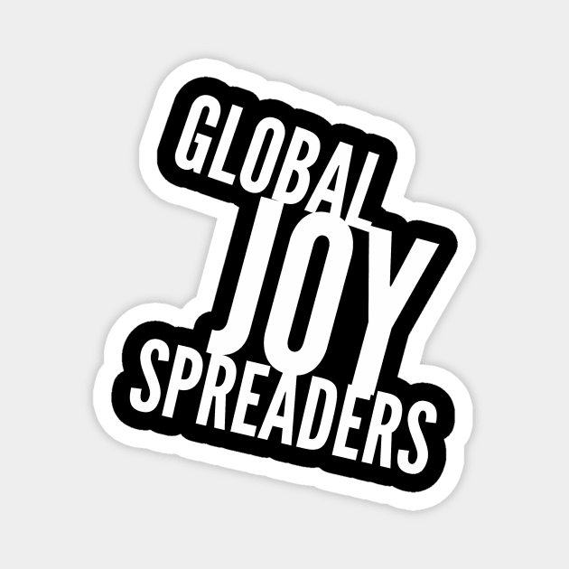 Global JOY Spreaders (slanted wht text) Magnet by PersianFMts