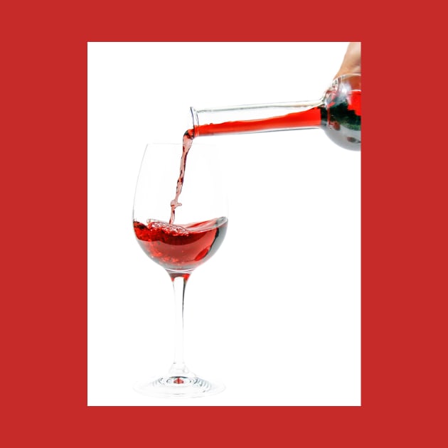 Pouring red wine by Photopat