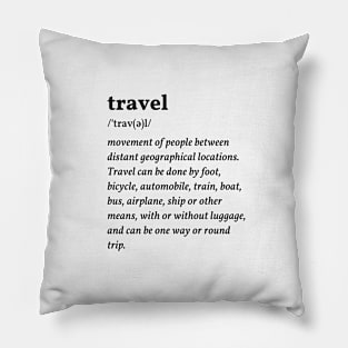 Travel Definition Pillow