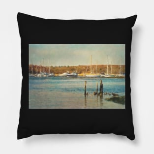 Moorings on the Beaulieu River Pillow