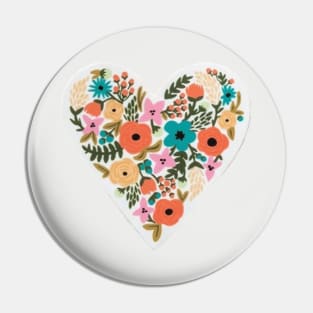 Floral Heart Pin