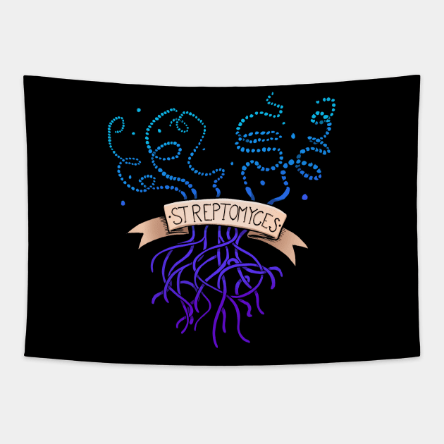 Streptomyces coelicolor Tapestry by MicrobeLizah