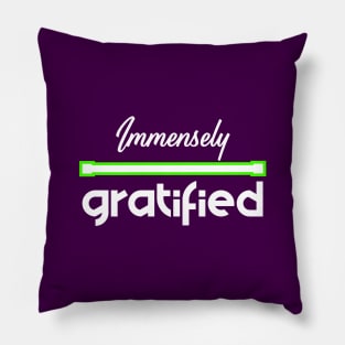 Immensely Gratified Pillow