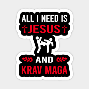 I Need Jesus And Krav Maga Magnet