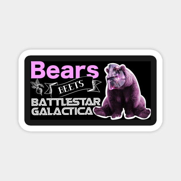 Bears beets Battle star G Magnet by Submarinepop