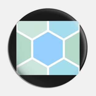 Pastel Hexagons Pin