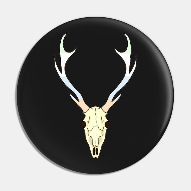 Unlabeled Pride Deer Skull Pin by whizz0