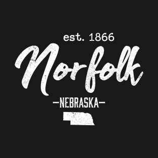 Norfolk Nebraska City State Vintage T-Shirt