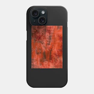 Abstract multimedia digital painting warm colors Phone Case