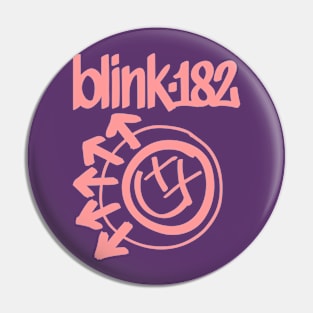 Blink One Hundred Eighty Two Pink Pin