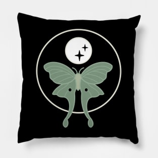 Midnight Flight to the Moon Luna Moth Pillow