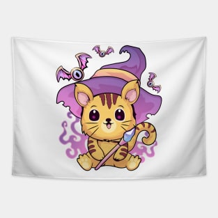 Witchy Cat kawaii pastel goth Tapestry