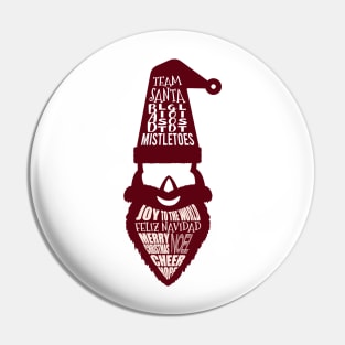 Santa Clause Christmas Sayings Pin