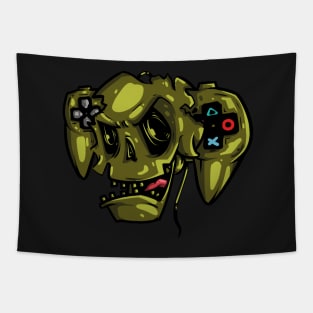 stick skull Tapestry