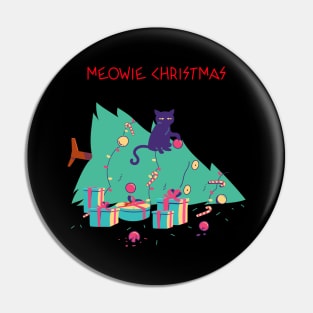 Meowie Christmas Pin